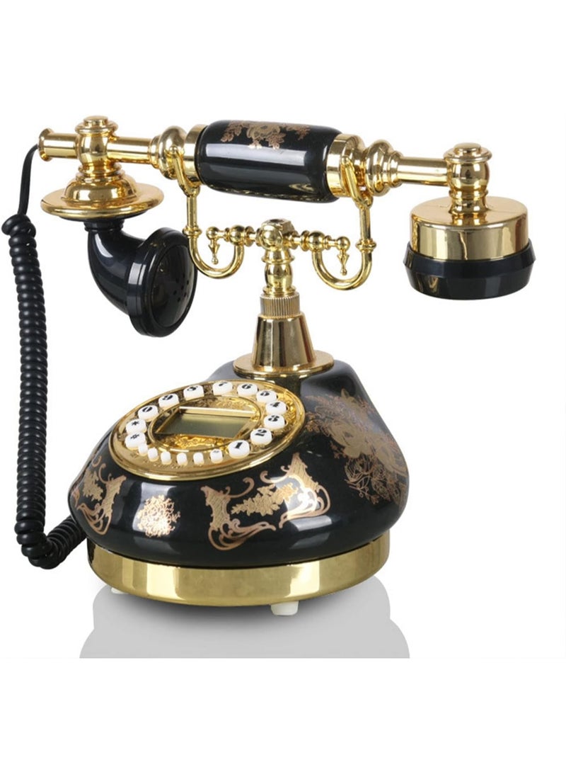 Organized Home Retro Vintage Antique Style Corded Dial Desk Telephone - Image 2